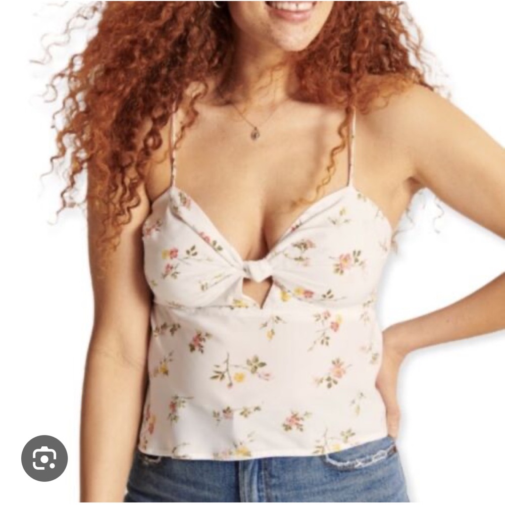 NWT Abercrombie Floral Knot Cami Medium